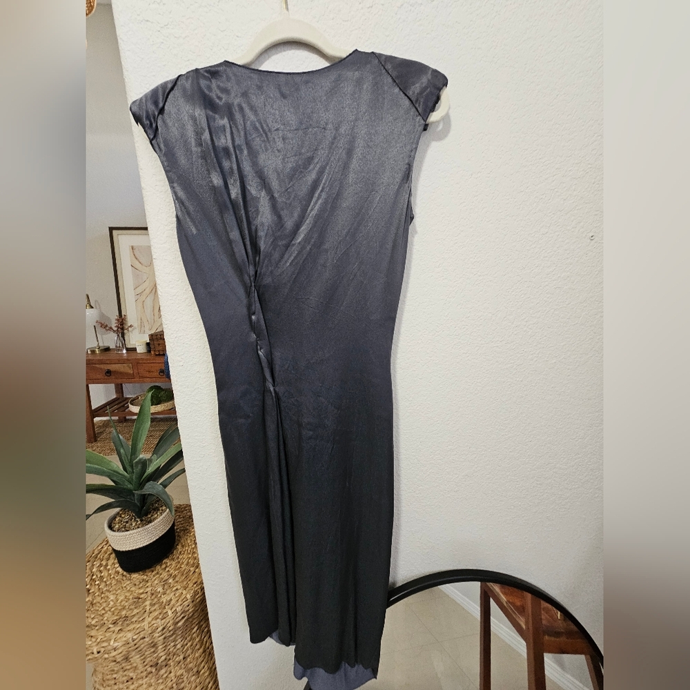 AUTHENTIC PRADA SATIN ASYMMETRIC DRESS SZ 42 / US 6 - Picture 8 of 8